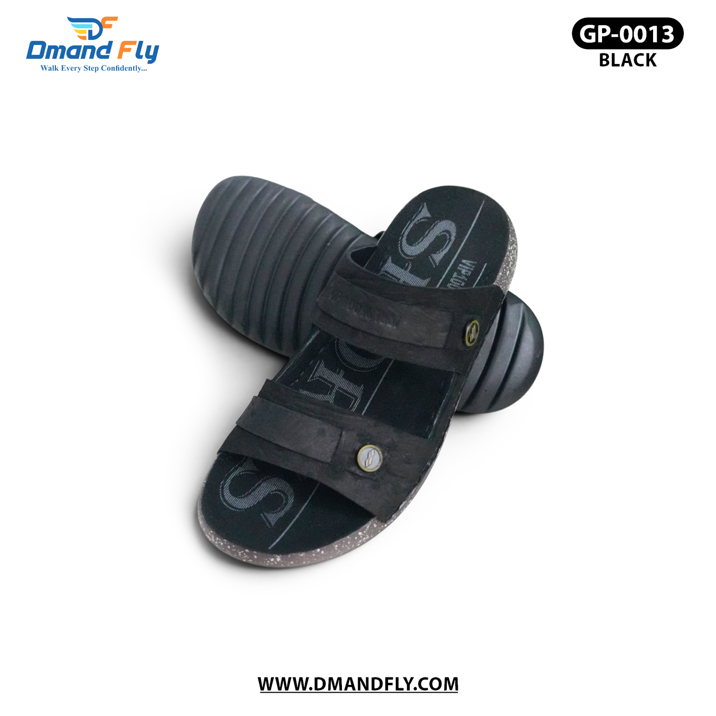 GP-0013 Leather Sandal (Black)
