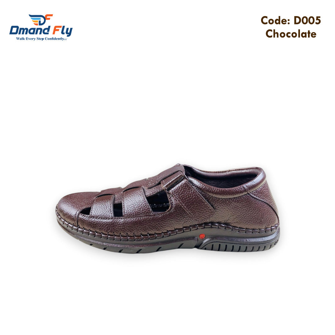 D005 Leather Sandal (Chocolate)