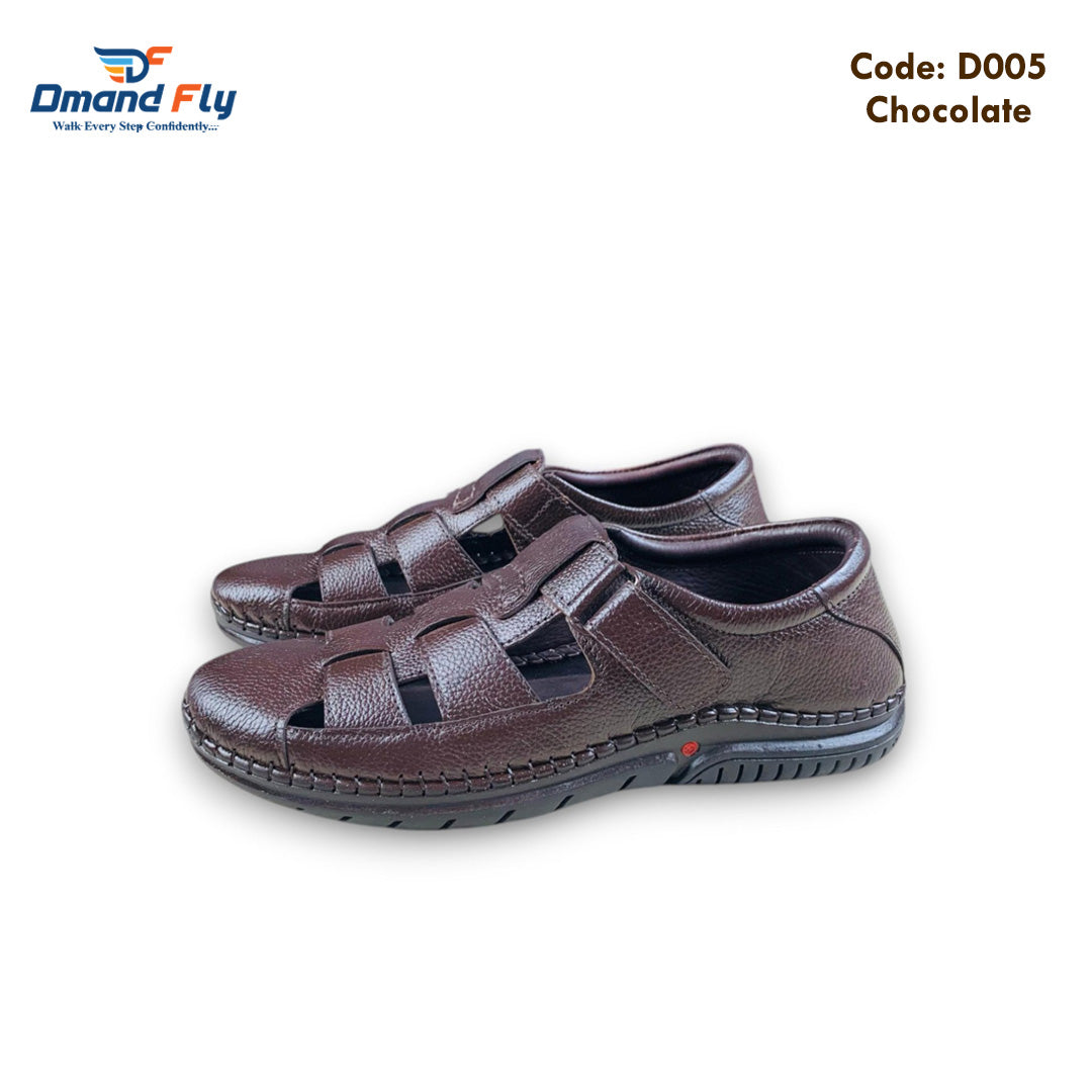 D005 Leather Sandal (Chocolate)