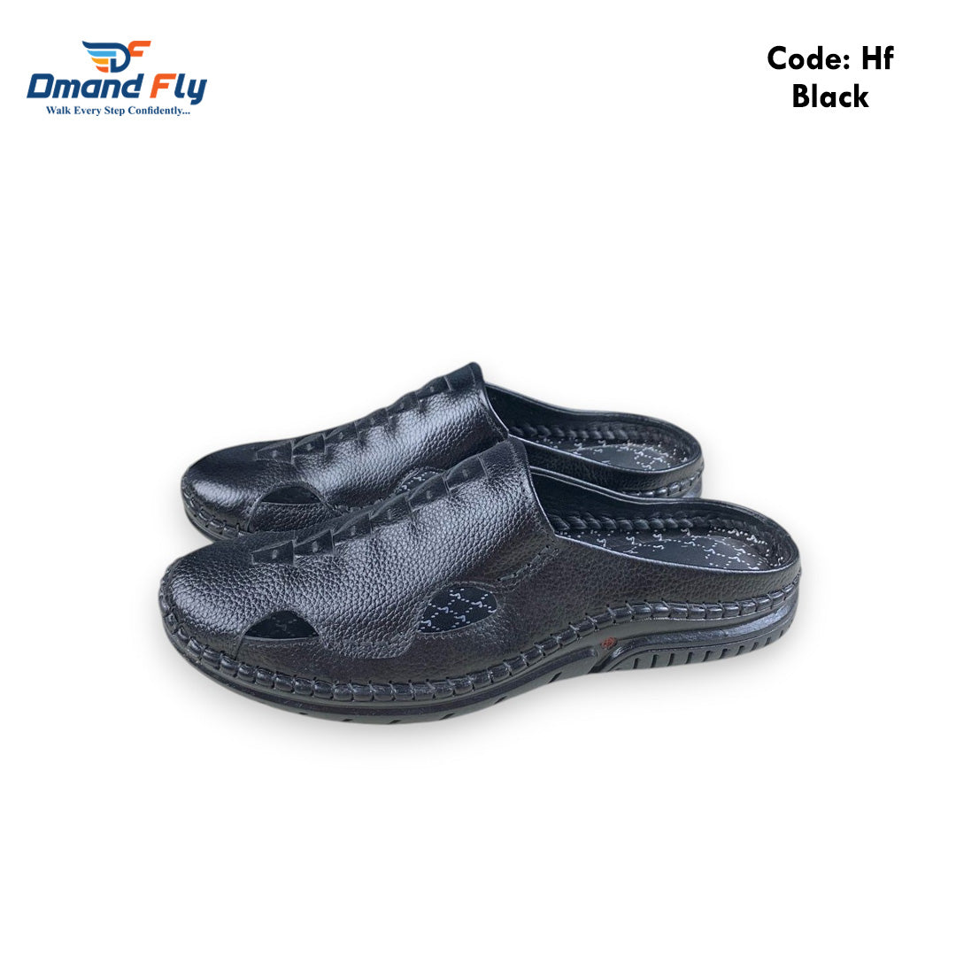 HF (Black) Leather Sandal