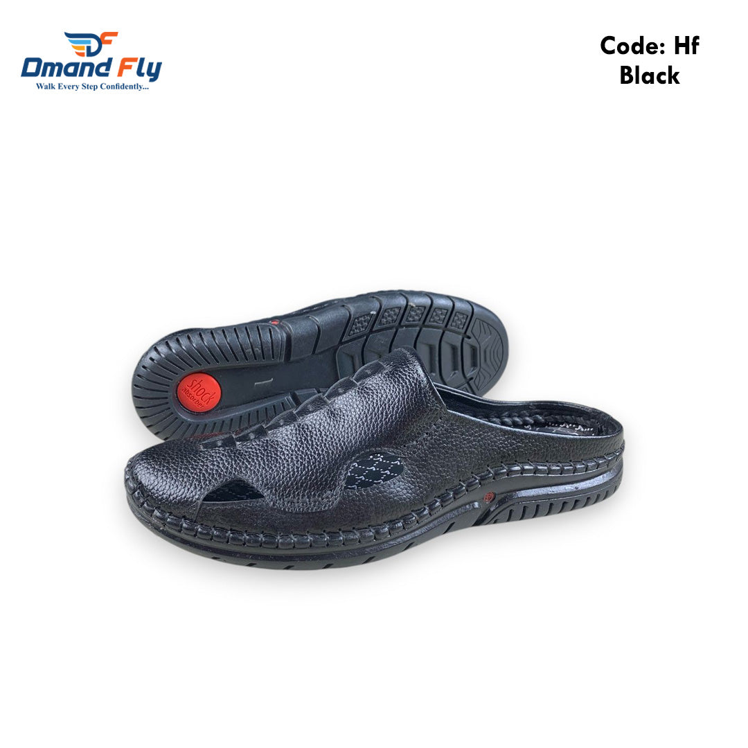 HF (Black) Leather Sandal