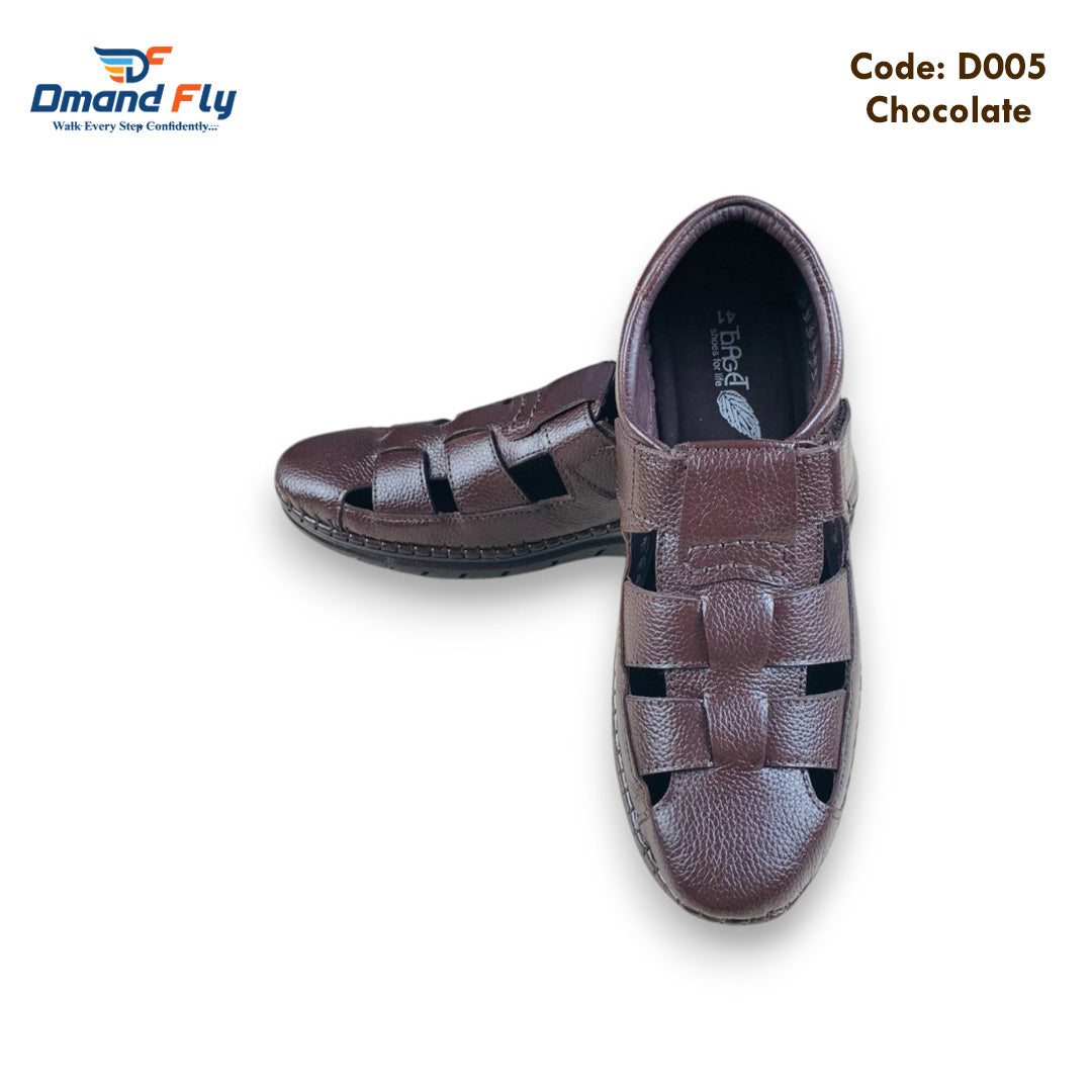 D005 Leather Sandal (Chocolate)