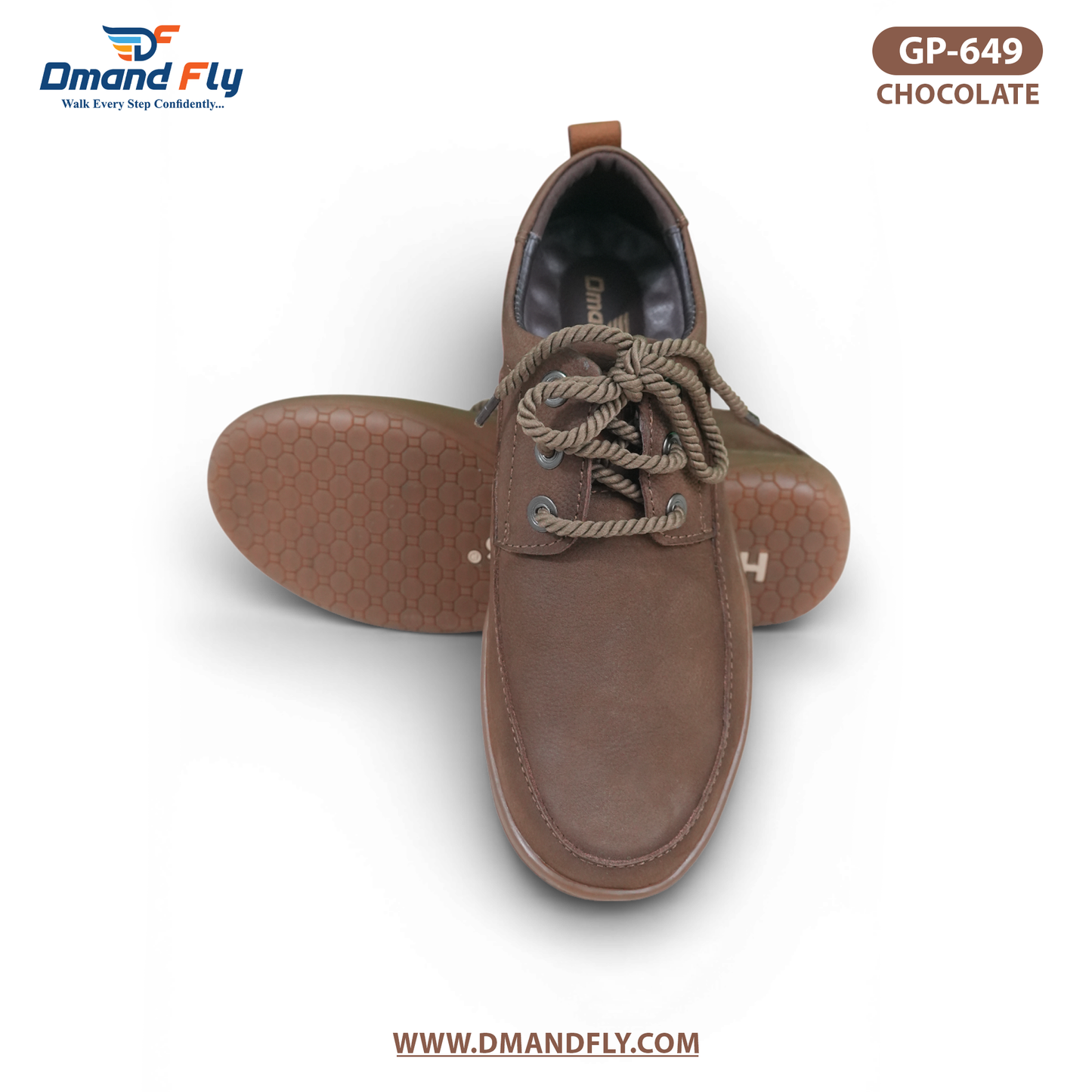 GP-649 Lace Up Casual (Chocolate)