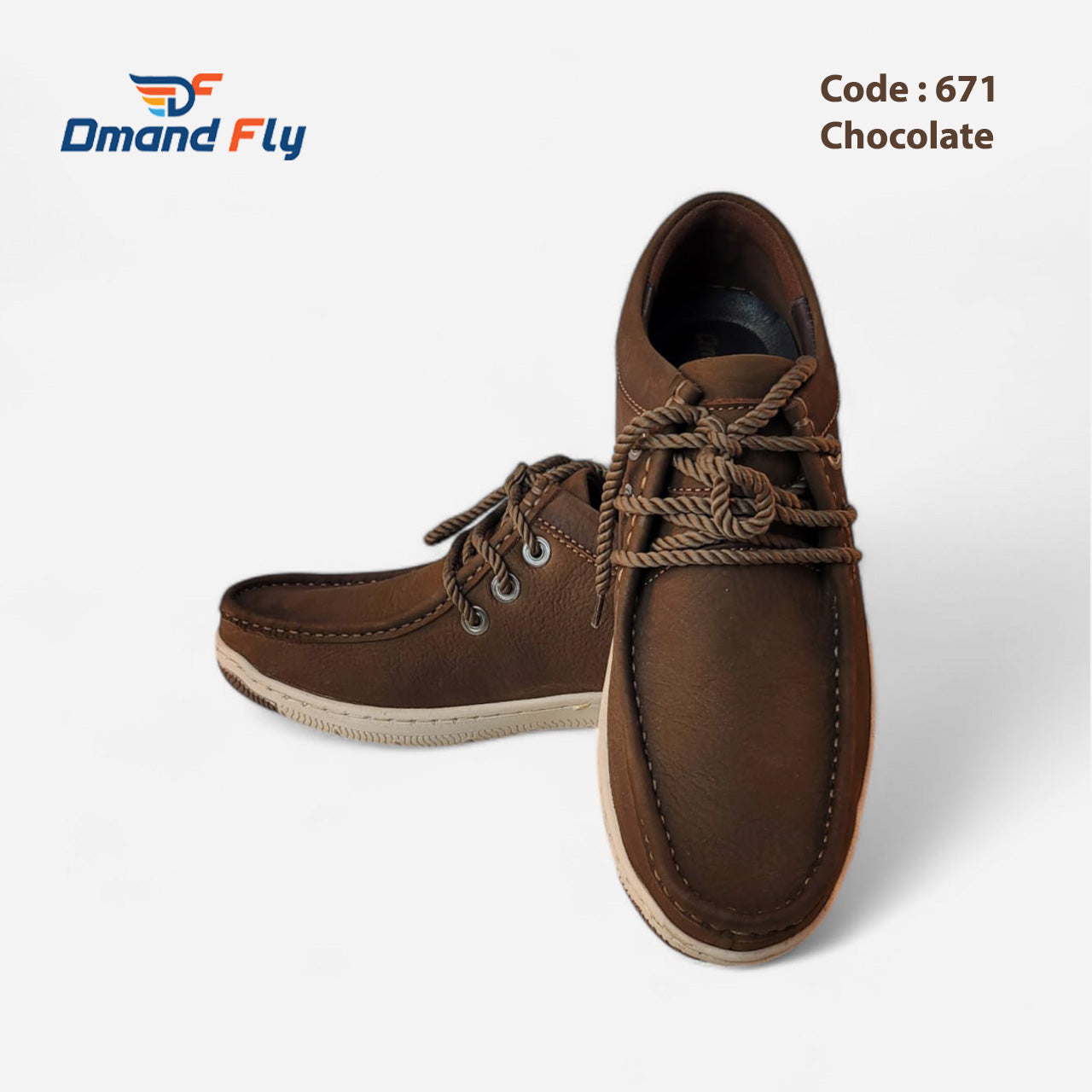 Leather Casual Shoes China Doctor Insole- DC-671 Chocolate