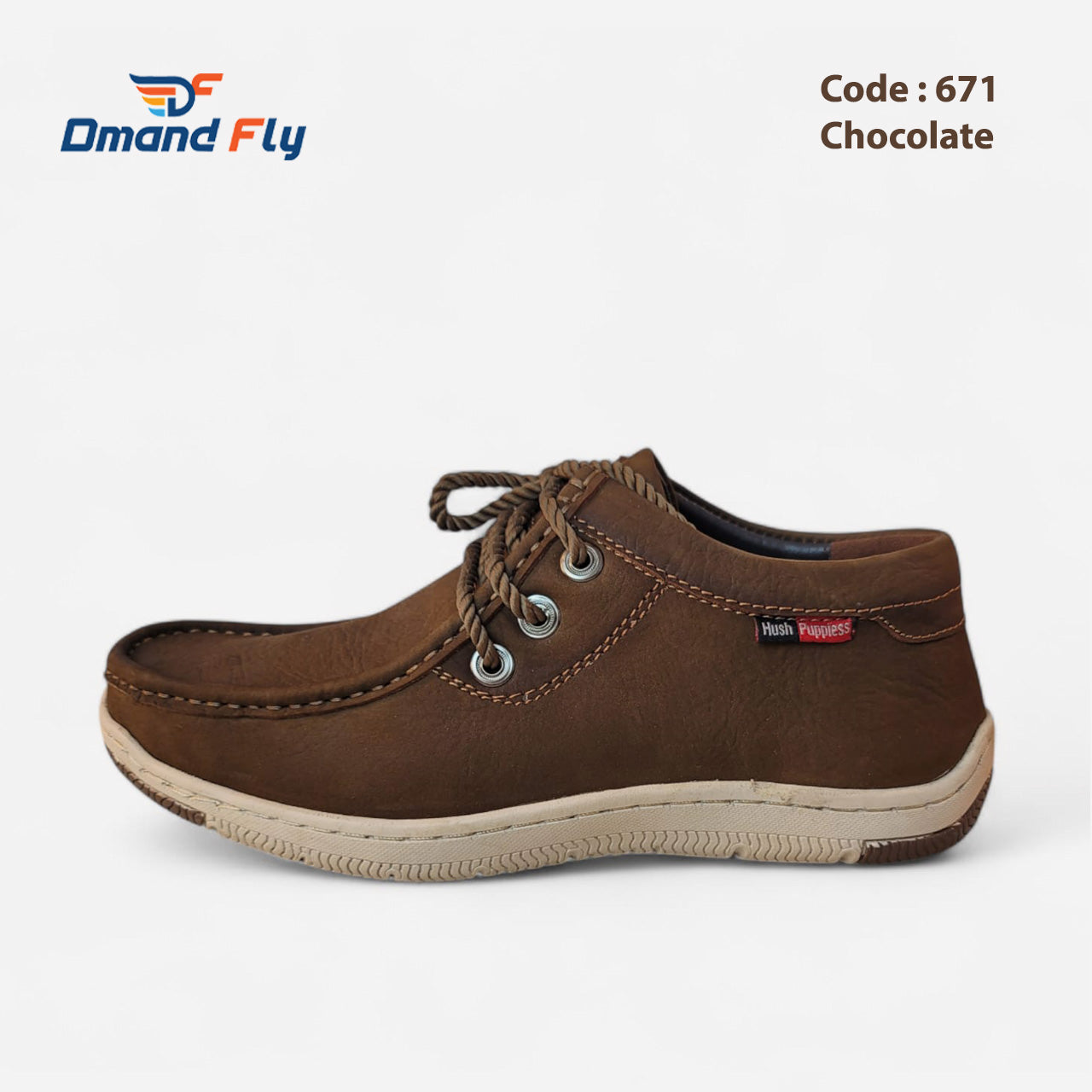 Leather Casual Shoes China Doctor Insole- DC-671 Chocolate