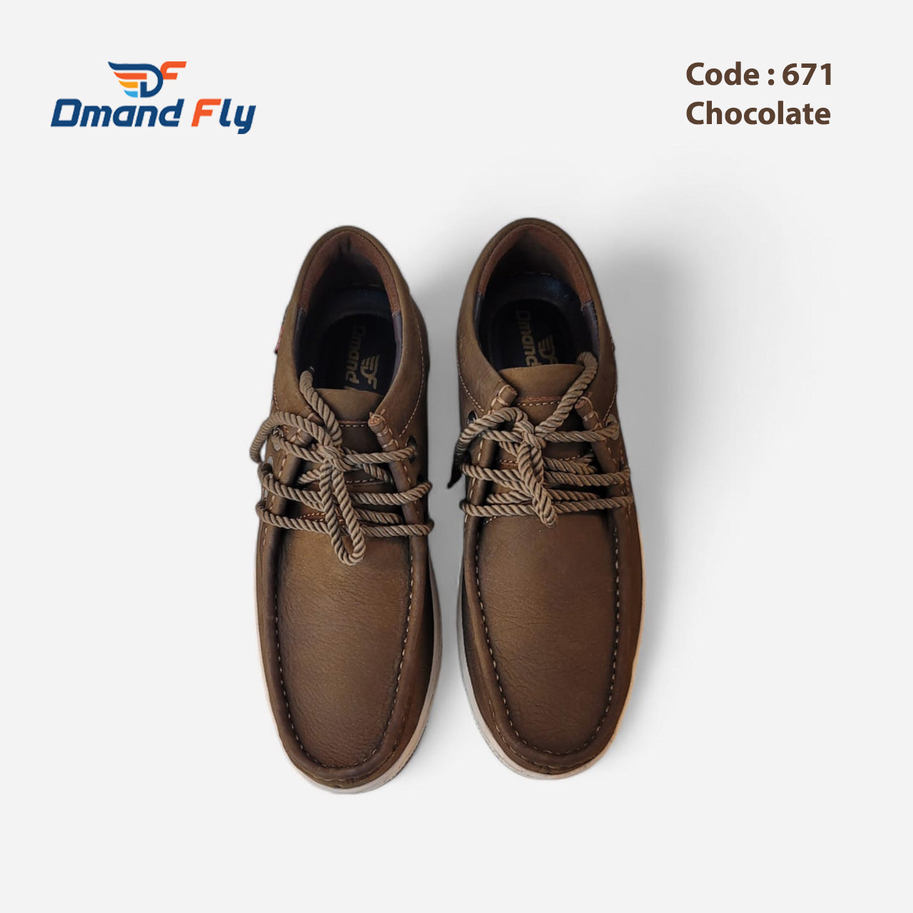 Leather Casual Shoes China Doctor Insole- DC-671 Chocolate