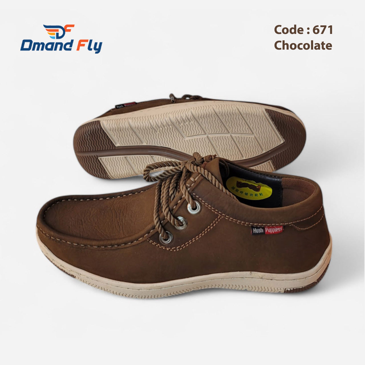 Leather Casual Shoes China Doctor Insole- DC-671 Chocolate