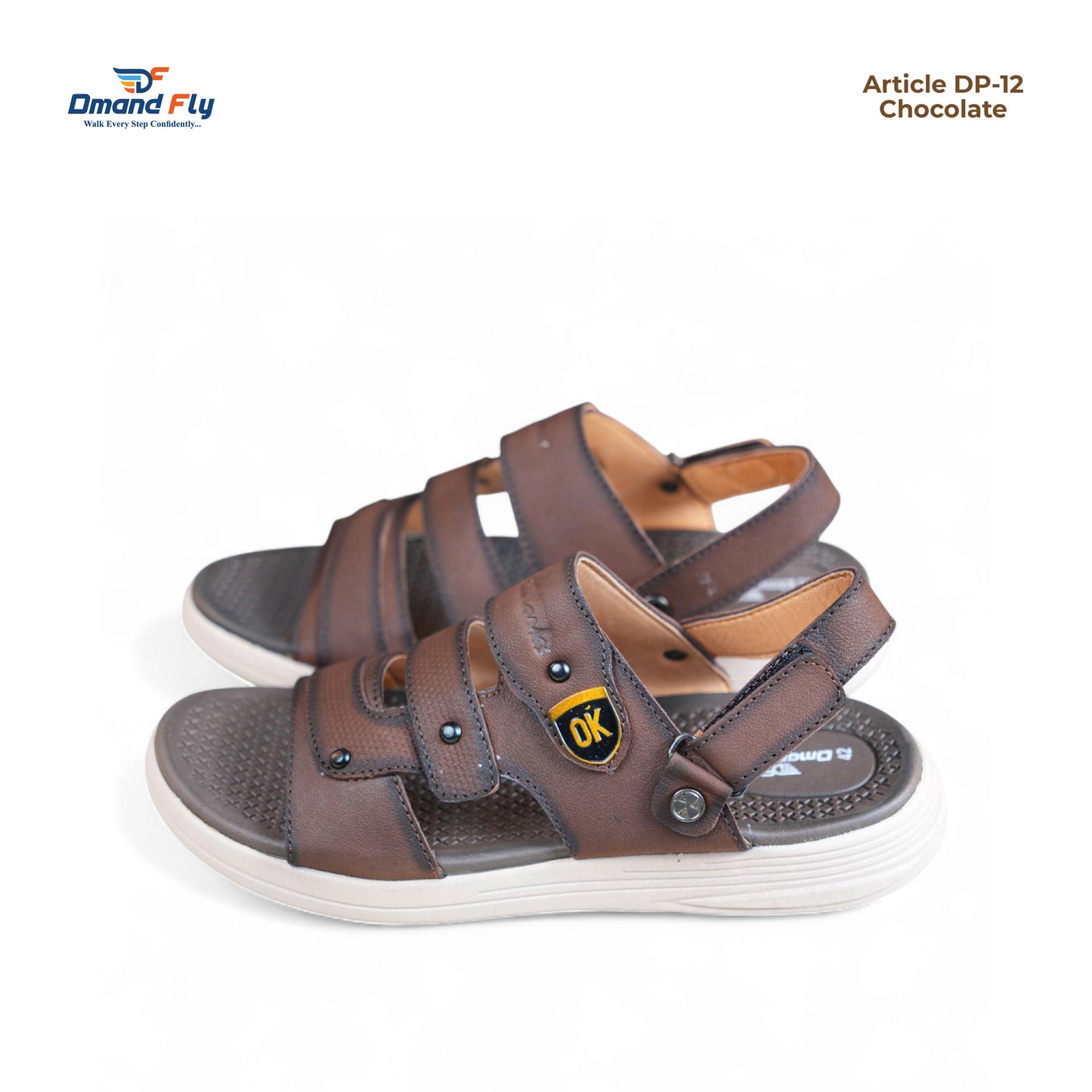DP-12 Leather Sandal (Chocolate)