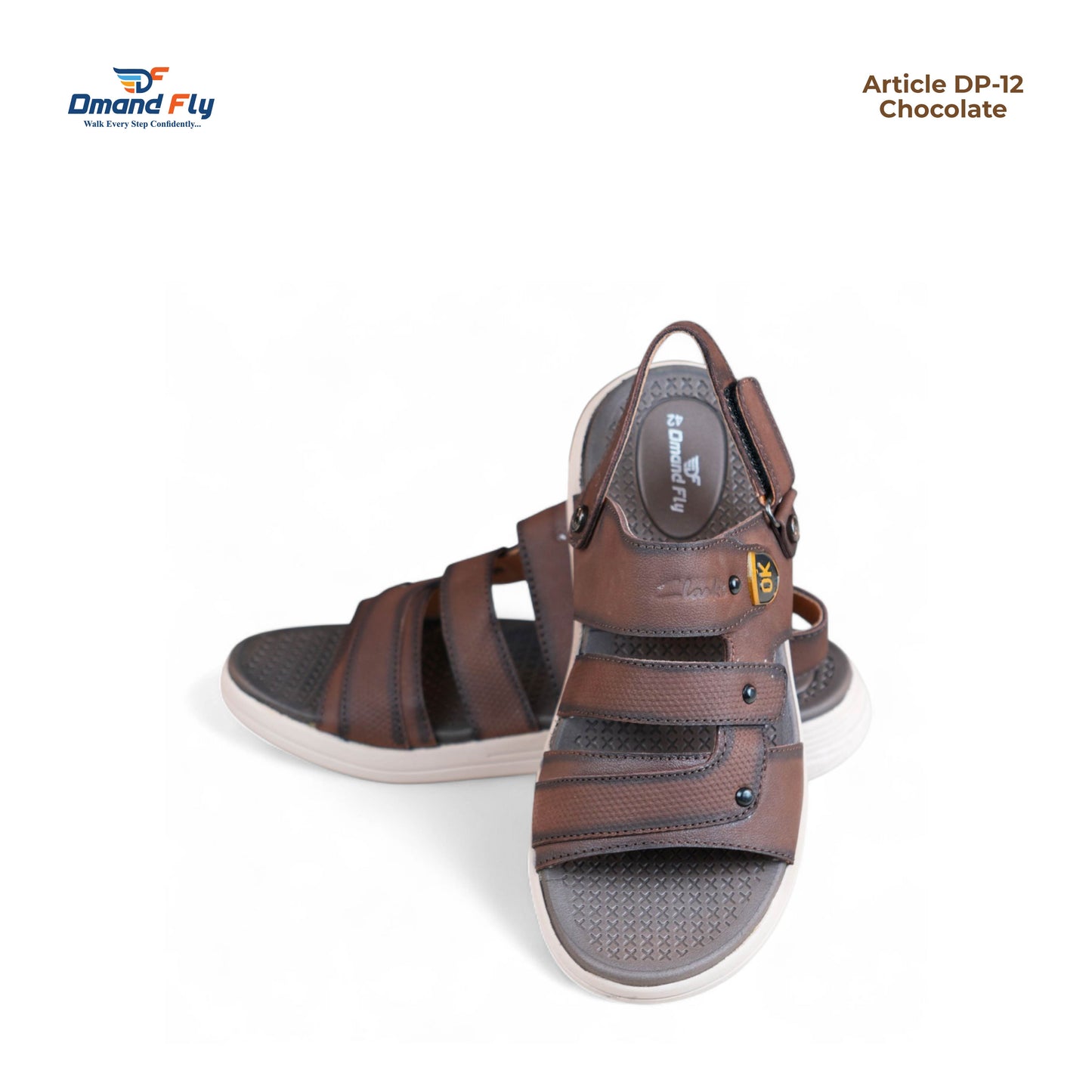 DP-12 Leather Sandal (Chocolate)