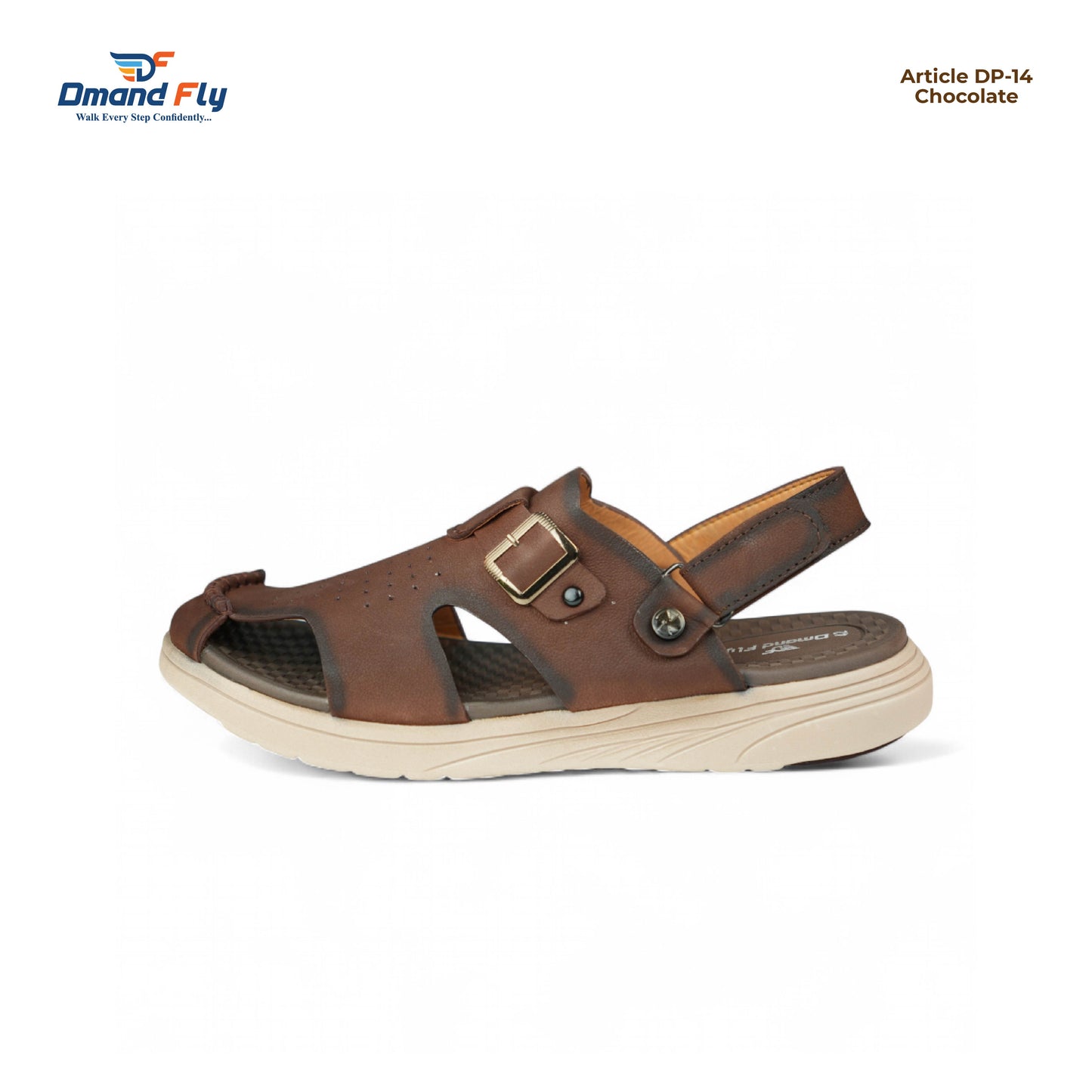 DP-14 Leather Sandal (Chocolate)