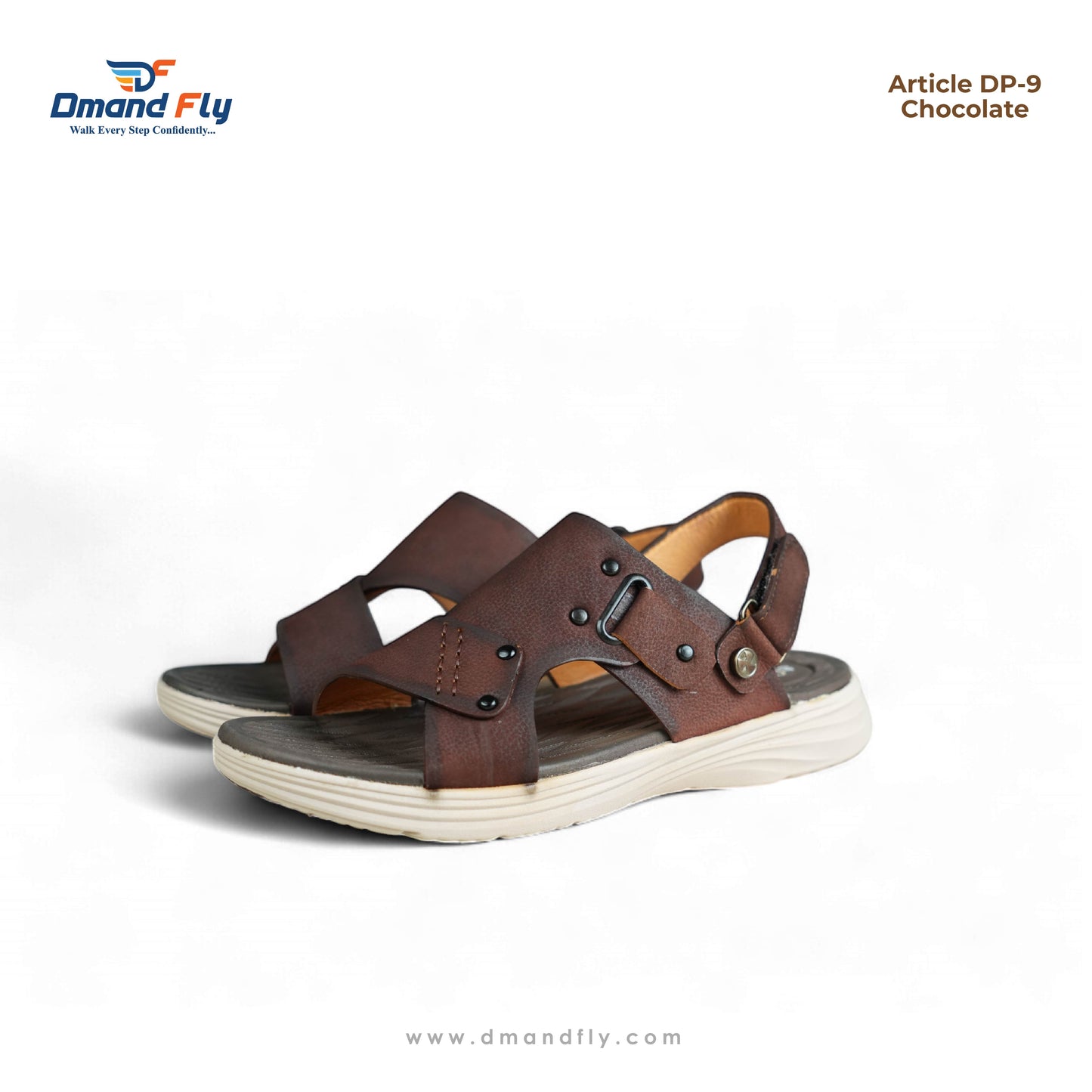DP-9 Leather Sandal (Chocolate)