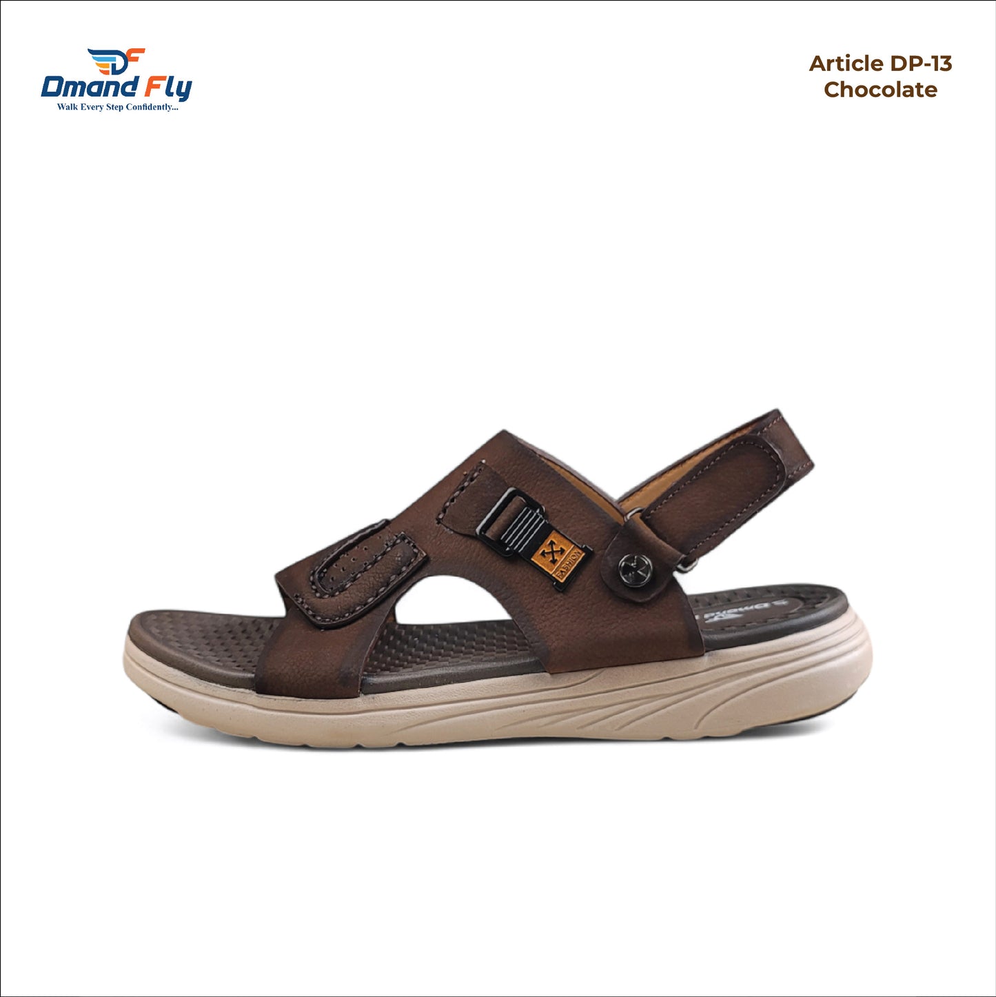 DP-13 Leather Sandal (Chocolate)