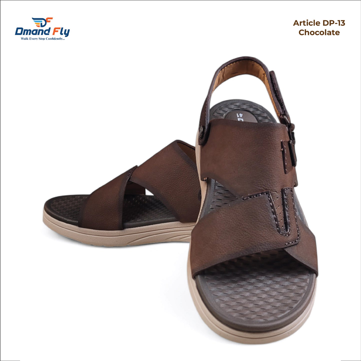 DP-13 Leather Sandal (Chocolate)