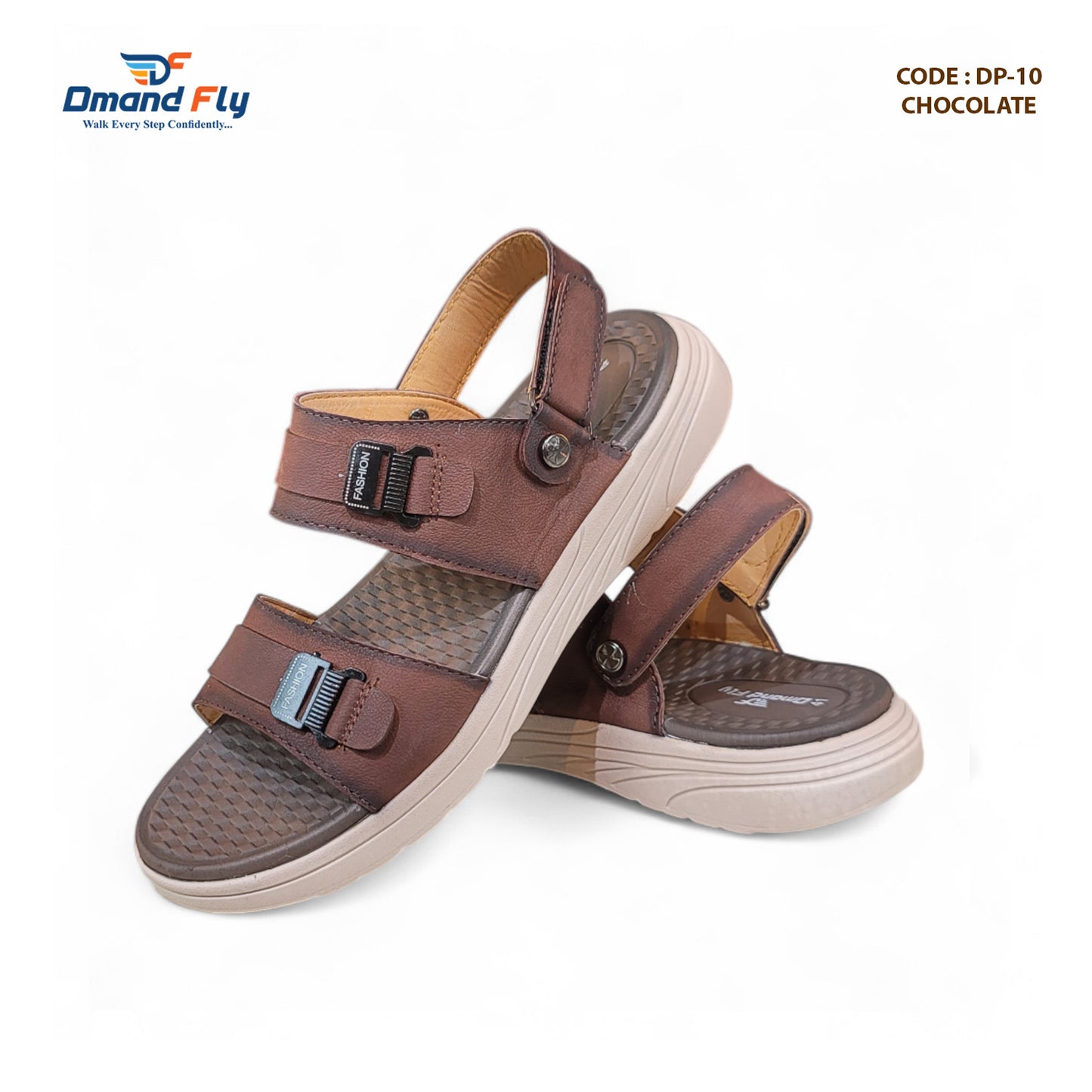 DP-10 Leather Sandal (Chocolate)
