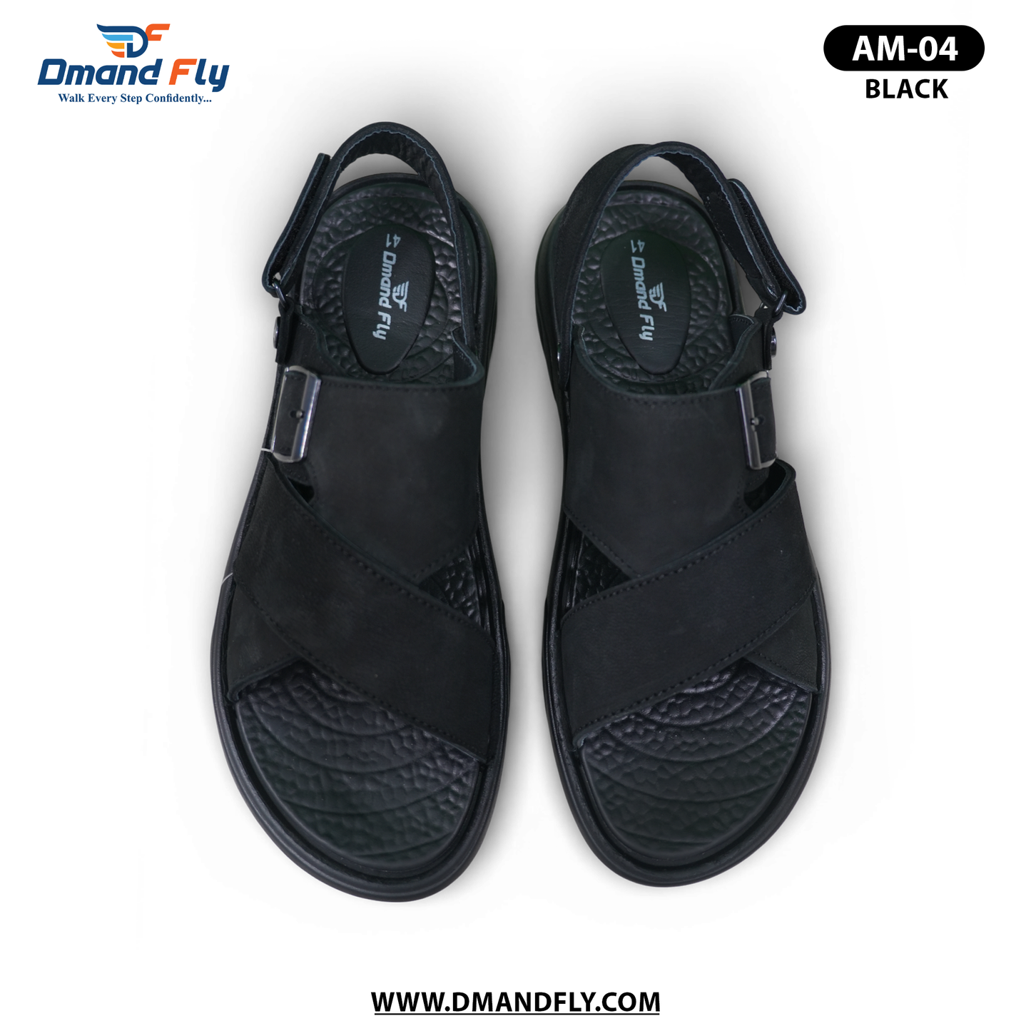 AM-04 Belt Sandal (Black)