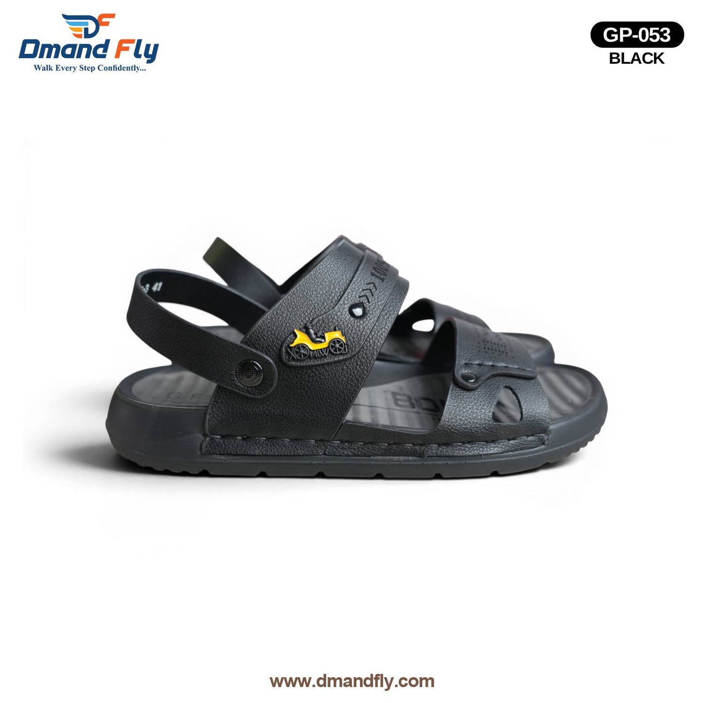 GP-053 Leather Sandal (Black)