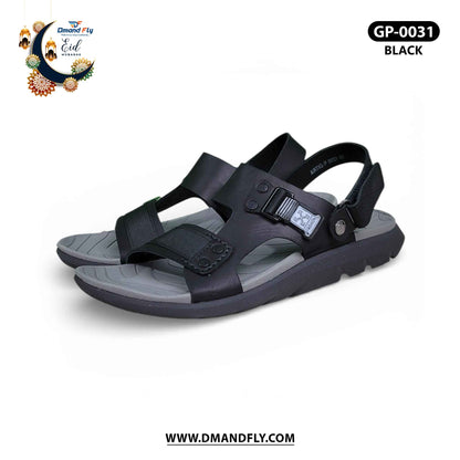 GP-0031 Leather Sandal (Black)