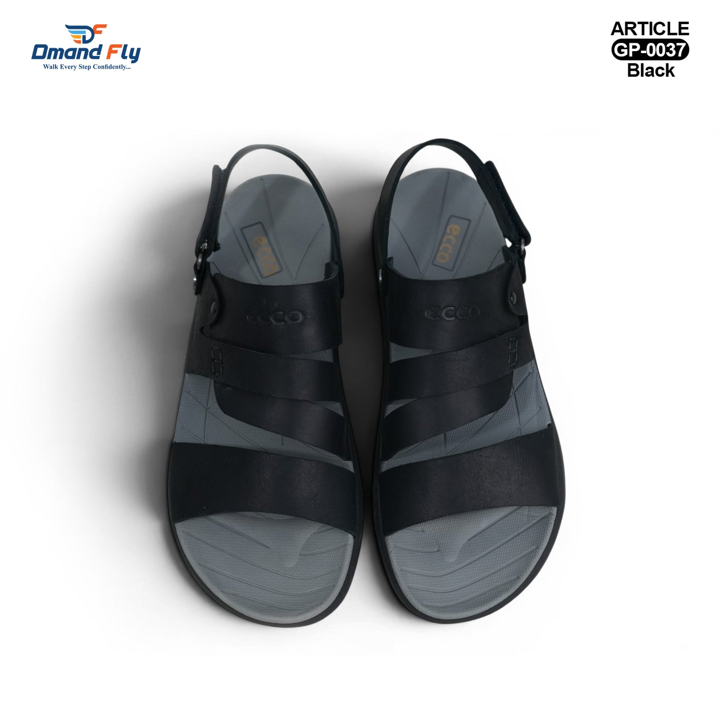 GP-0037 Leather Sandal (Black)