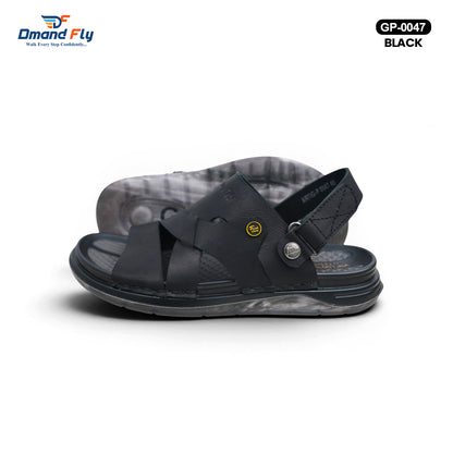 GP-0047 Leather Sandal (Black)