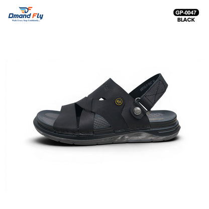 GP-0047 Leather Sandal (Black)