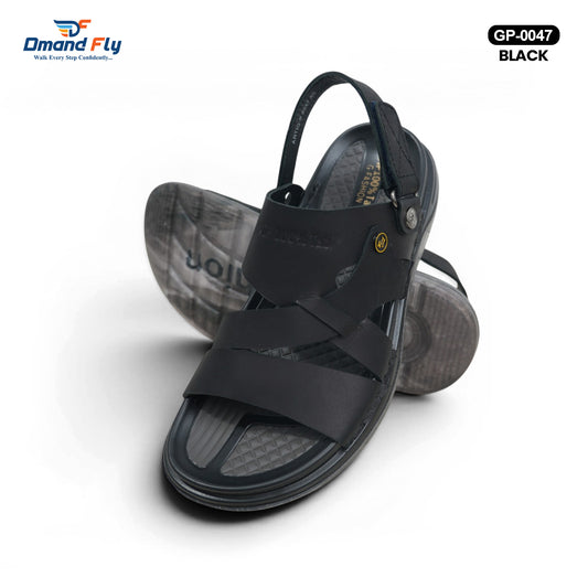 GP-0047 Leather Sandal (Black)