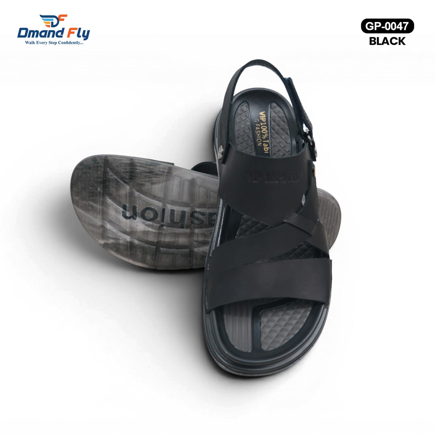 GP-0047 Leather Sandal (Black)