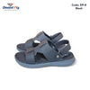 DP-8 Leather Sandal (Black)