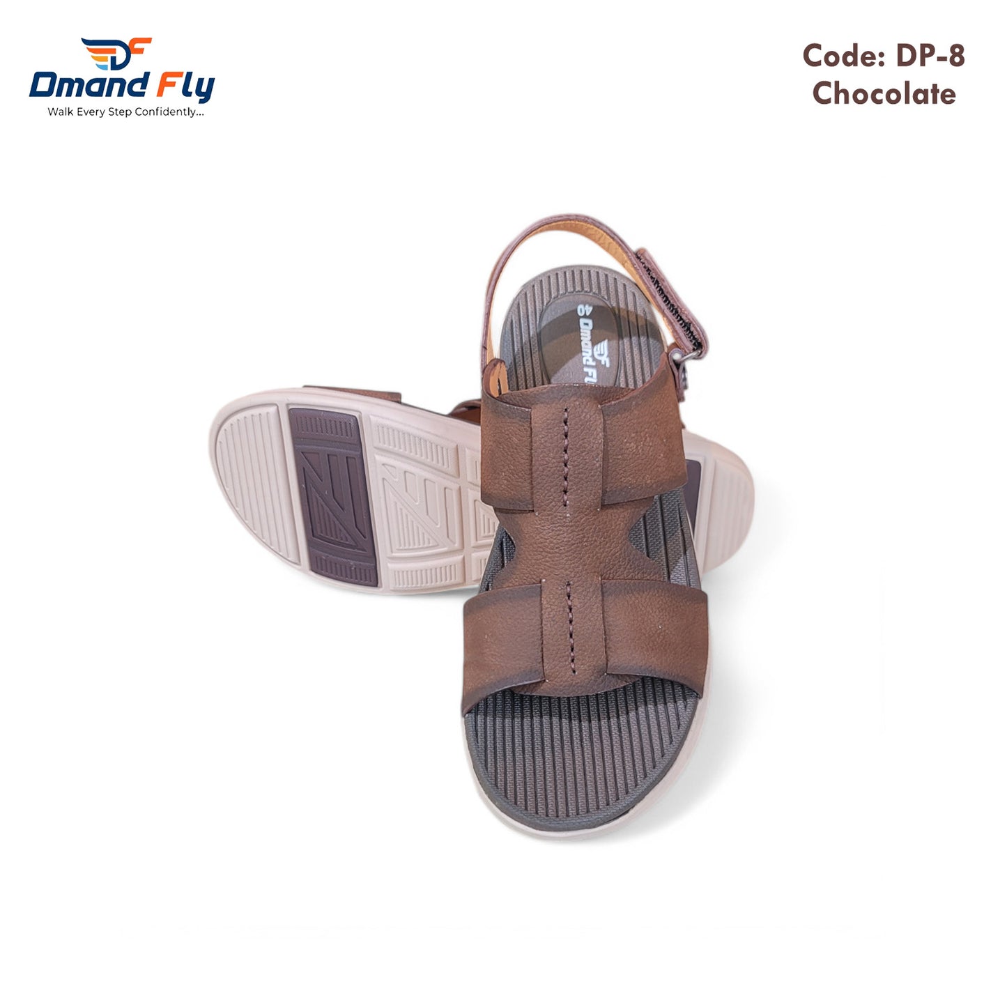 DP-8 Leather Sandal (Chocolate)