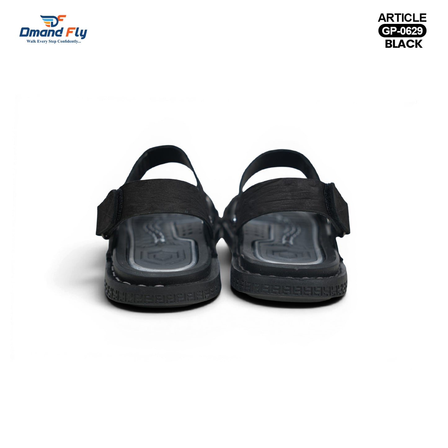 GP-0629 Leather Sandal (Black)