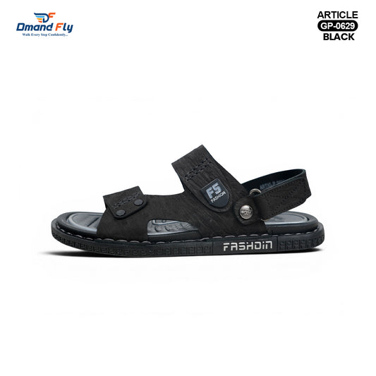 GP-0629 Leather Sandal (Black)