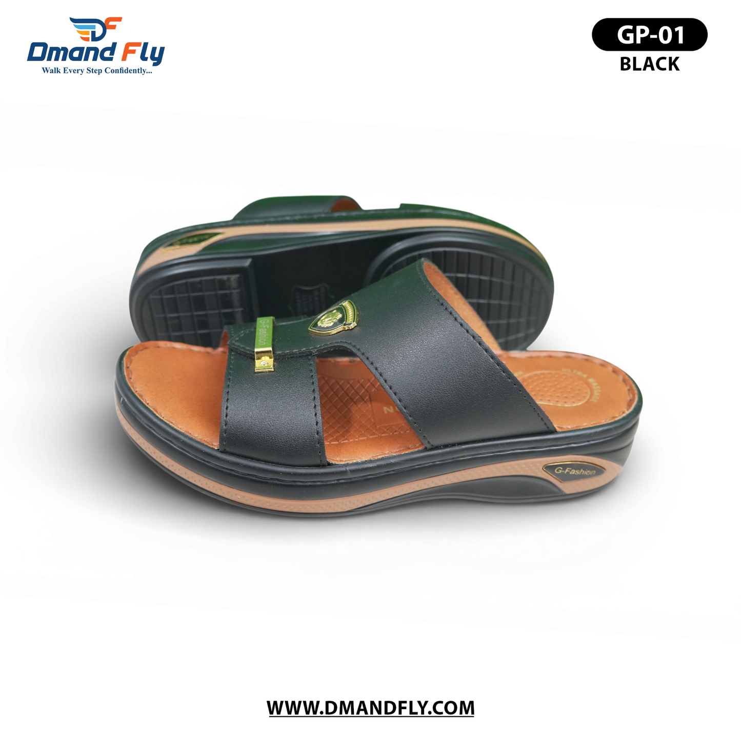 GP-01 Arabian High Sandal (Black)