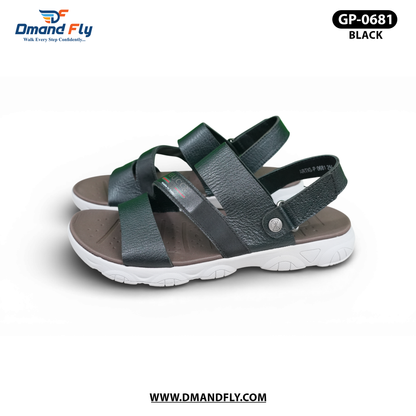 0681 Belt Sandal (Black)