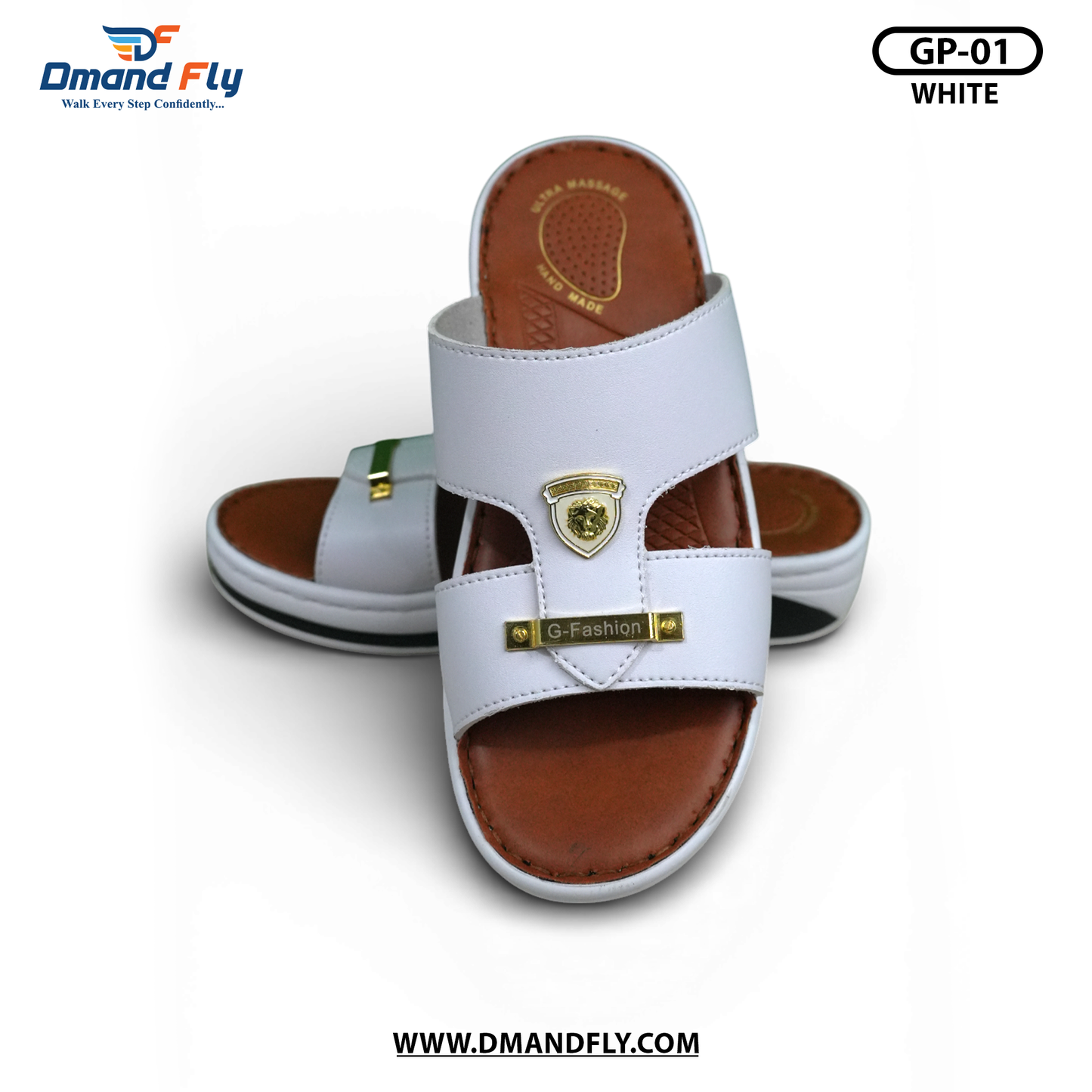 GP-01 Arabian High Sandal (White)