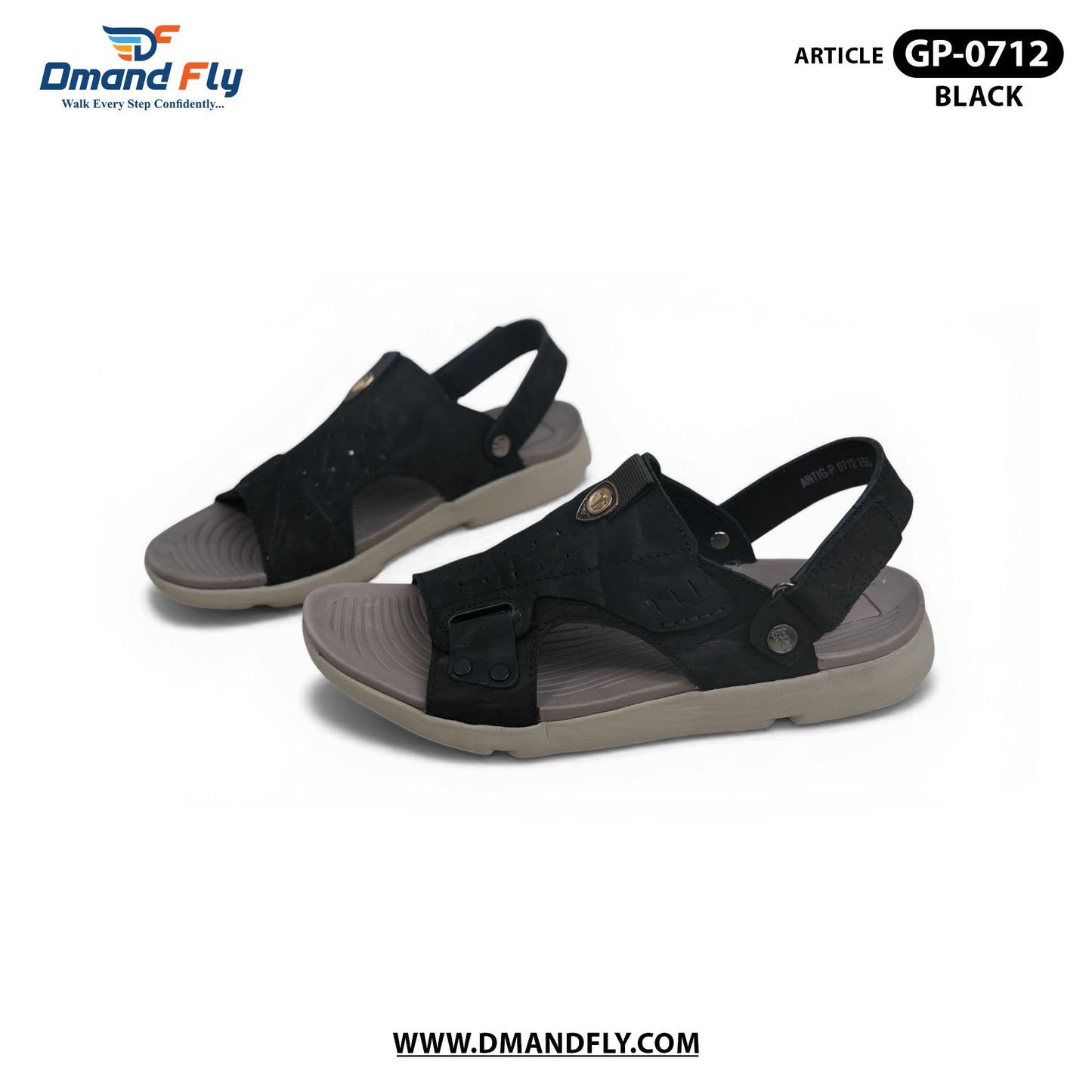 GP-0712 Belt Sandal (Black)