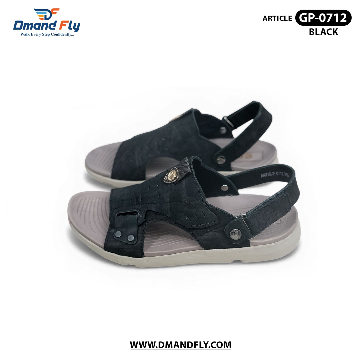 GP-0712 Belt Sandal (Black)