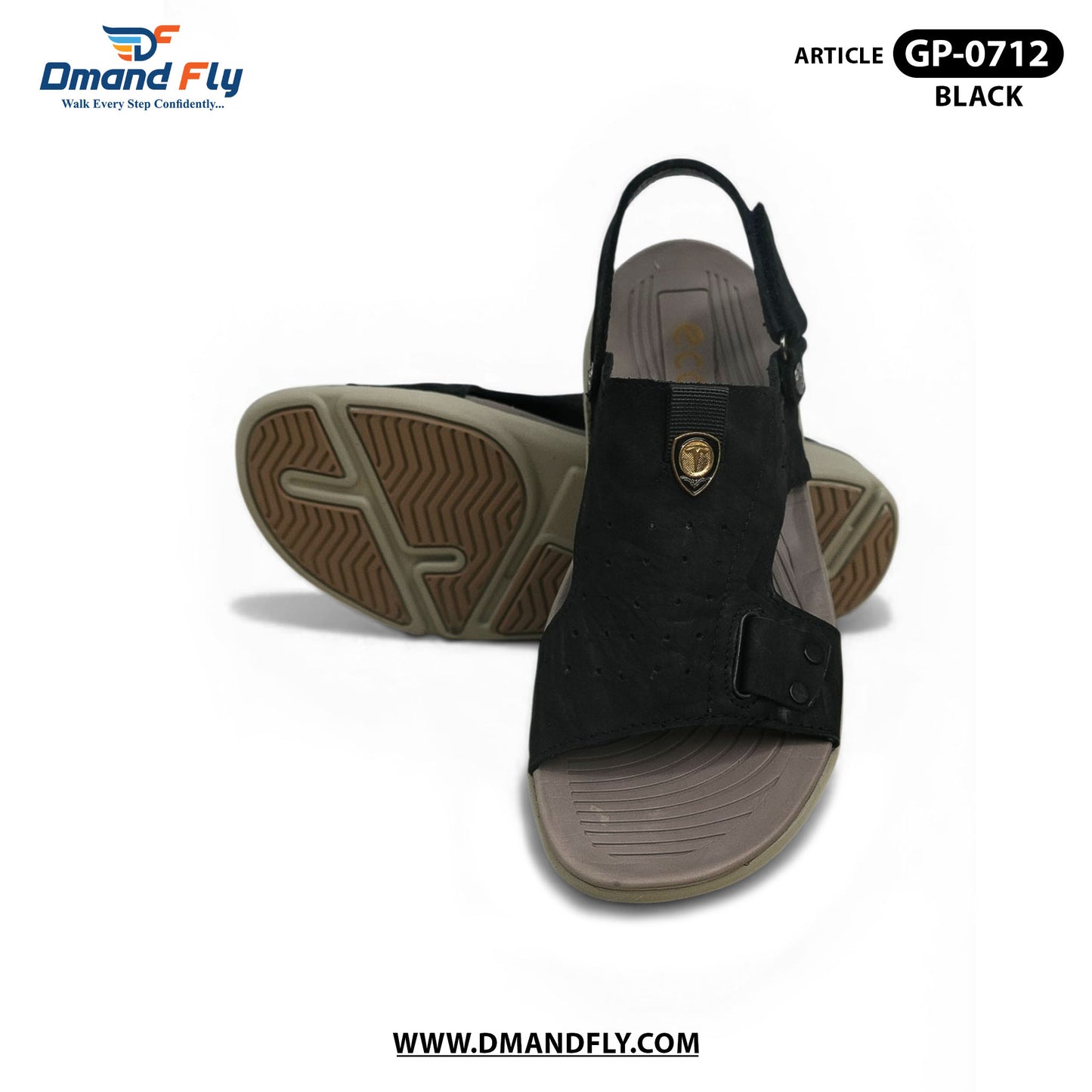 GP-0712 Belt Sandal (Black)