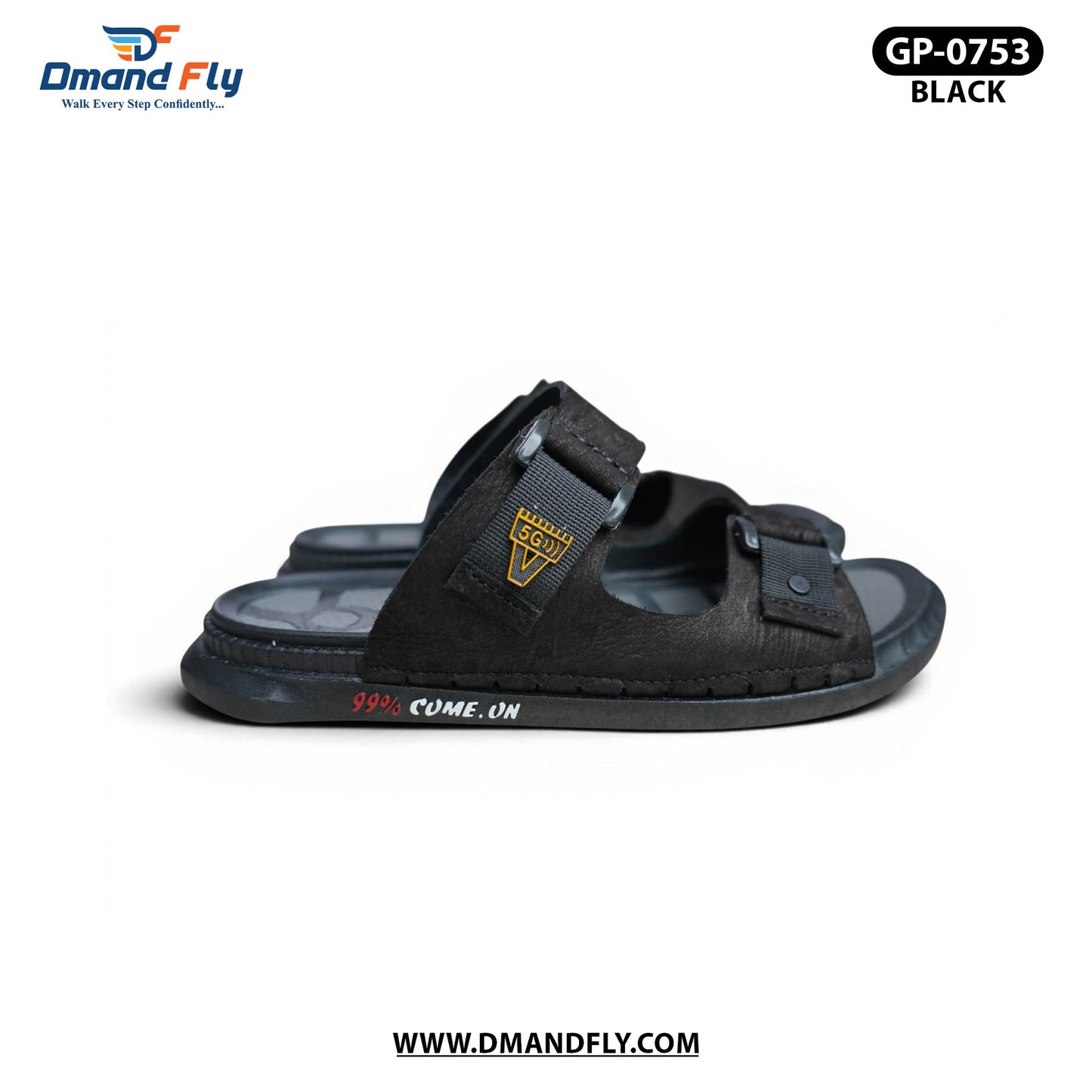 GP-0753 Leather Sandal (Black)