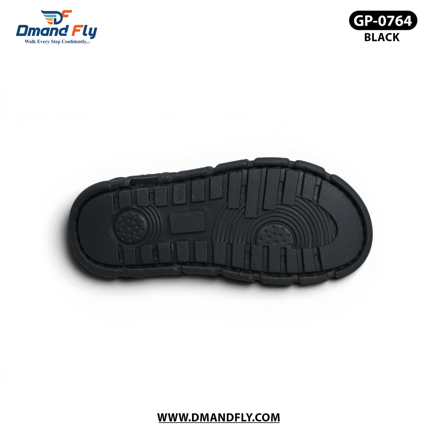 GP-0764 Leather Sandal (Black)