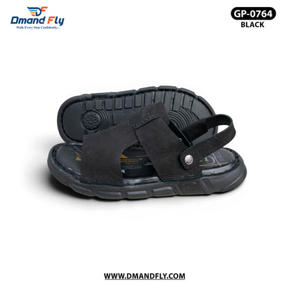 GP-0764 Leather Sandal (Black)