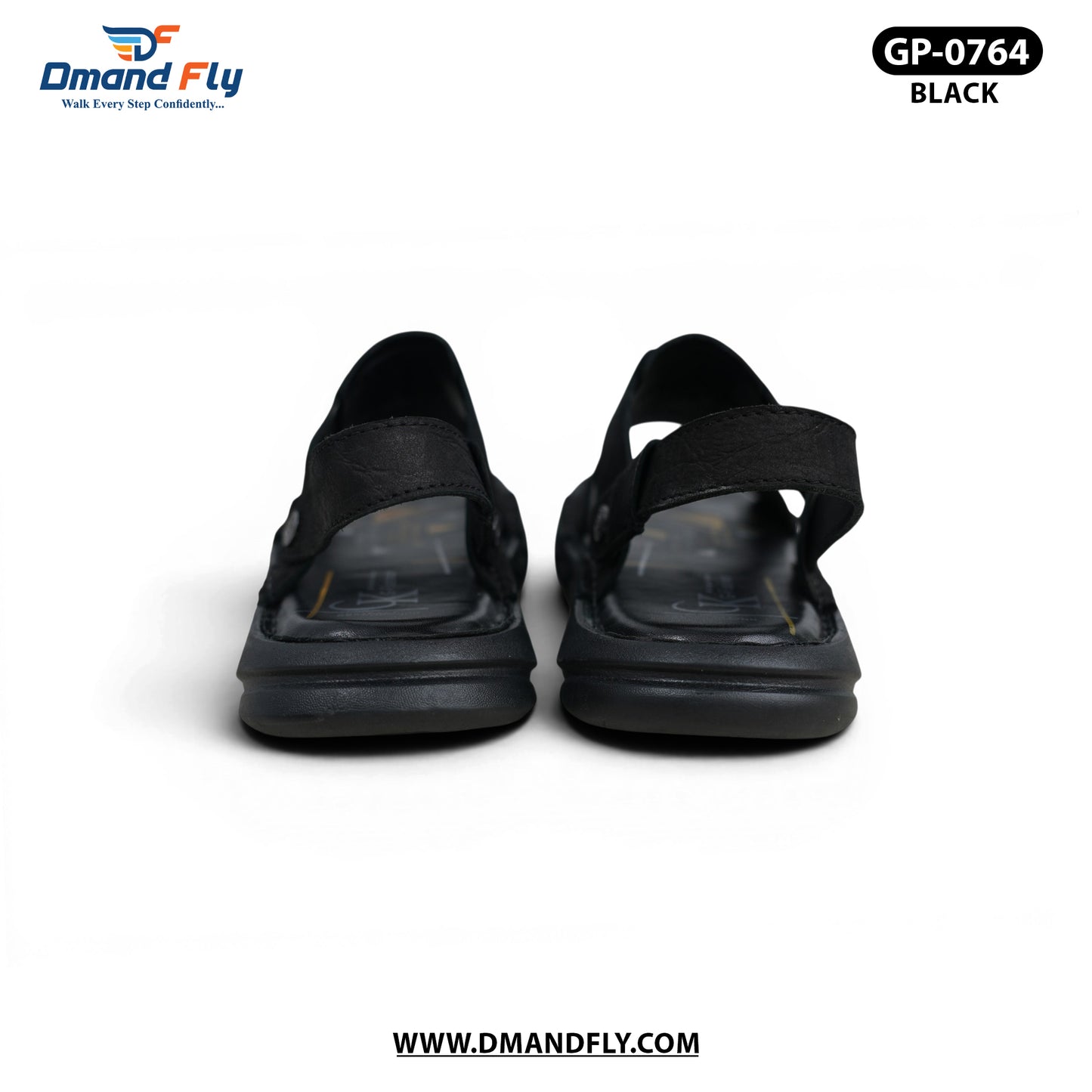 GP-0764 Leather Sandal (Black)