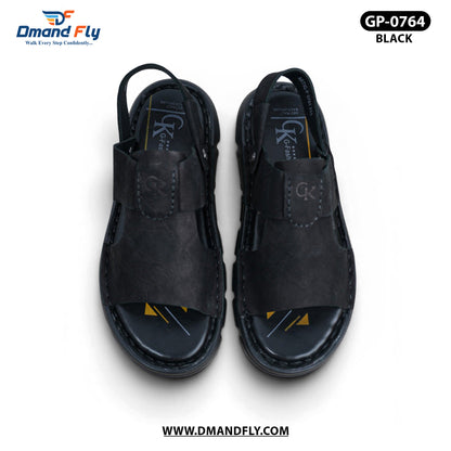 GP-0764 Leather Sandal (Black)