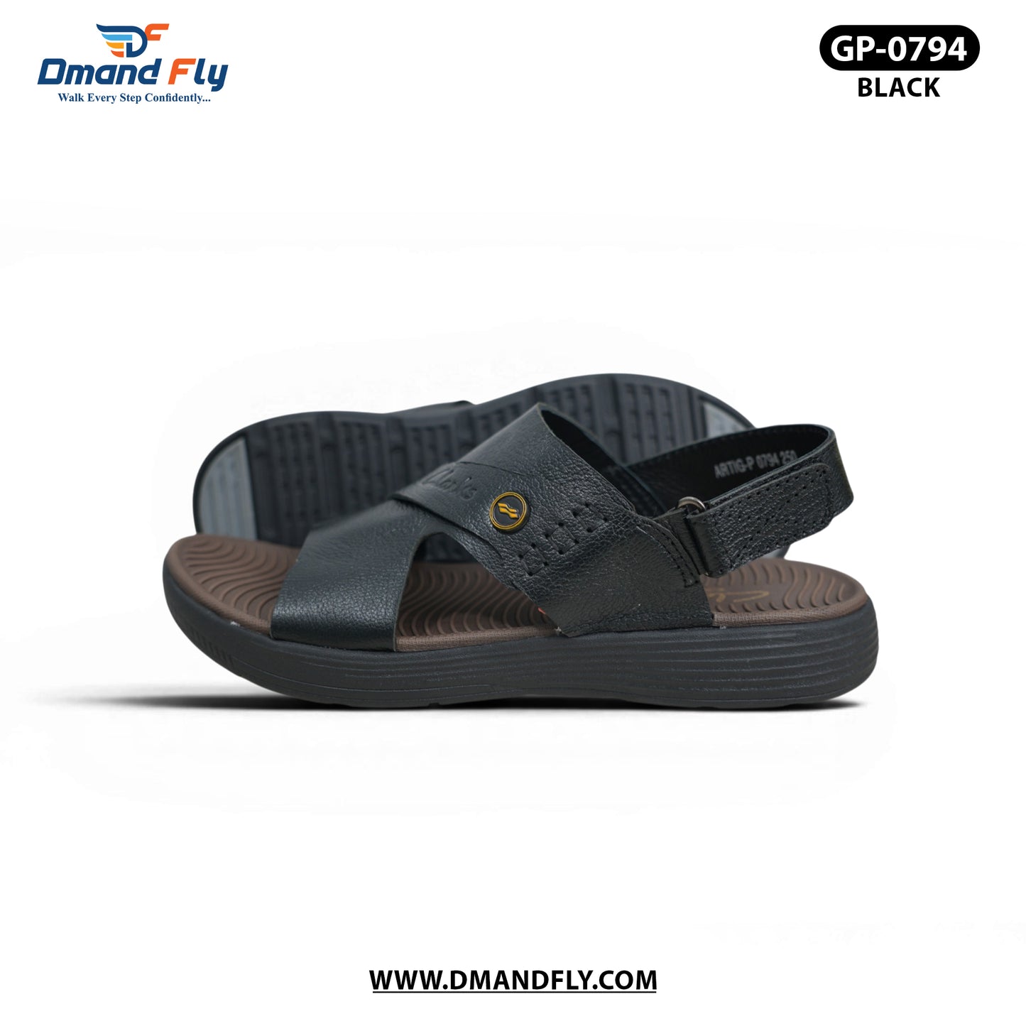GP-0794 Hawai Sole Sandal (Black)