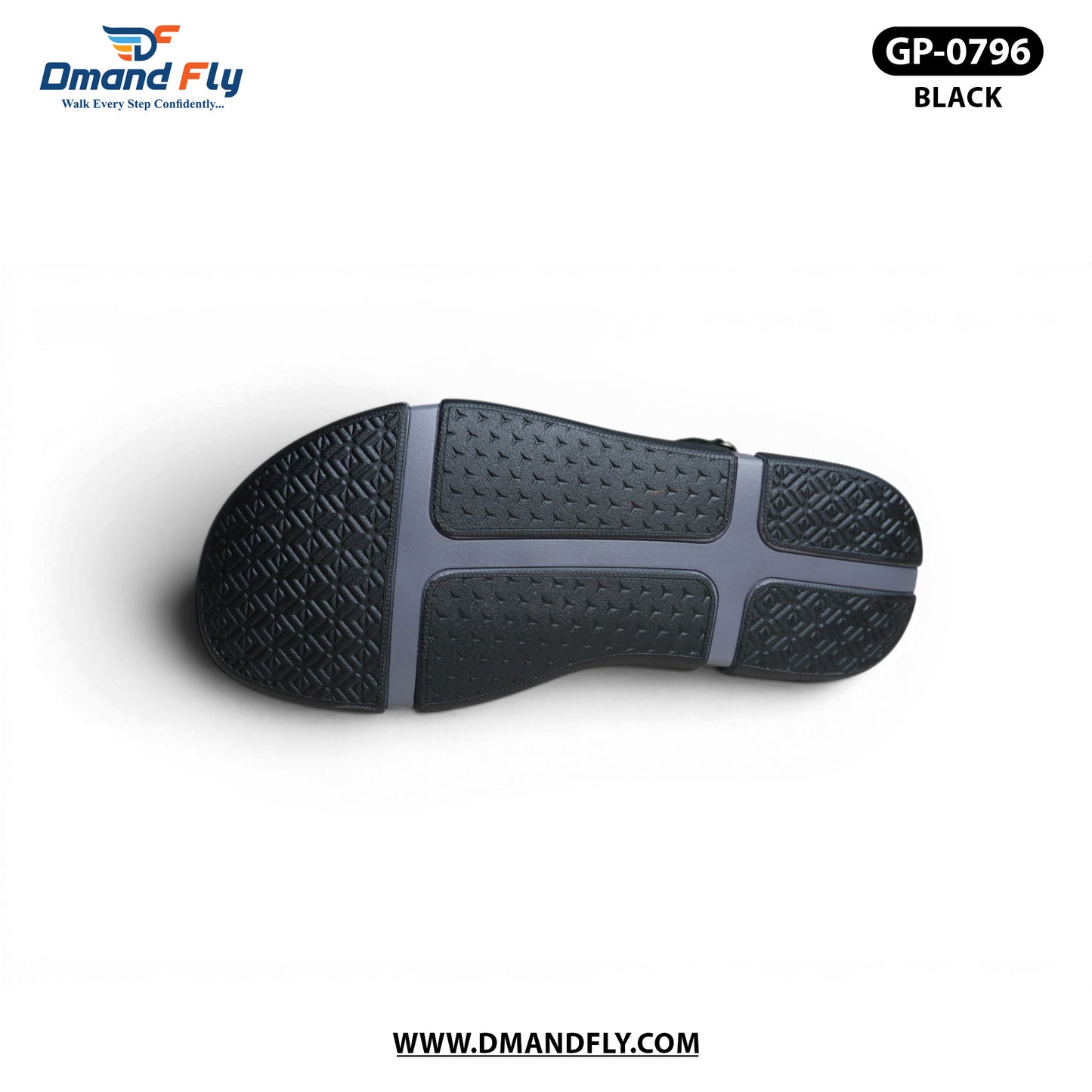 GP-0796 Leather Sandal (Black)