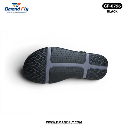 GP-0796 Leather Sandal (Black)