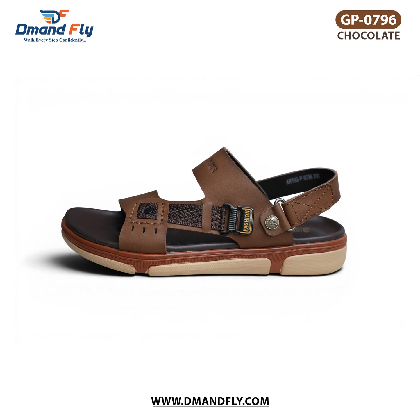 GP-0796 Leather Sandal (Chocolate)