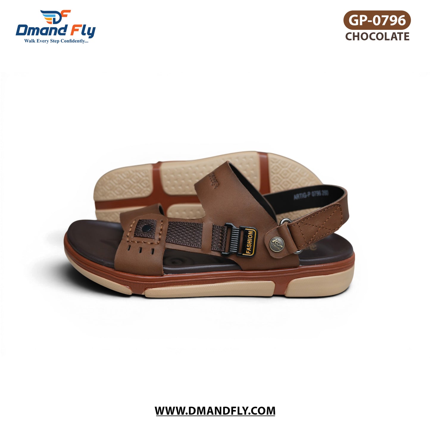 GP-0796 Leather Sandal (Chocolate)
