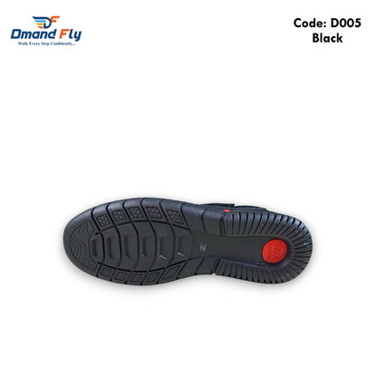 D005 Leather Sandal Black