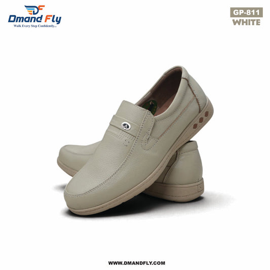 GP-811 Premium Leather Casual (White)