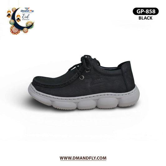 GP-858 Lace-Up Casual Shoe (Black)