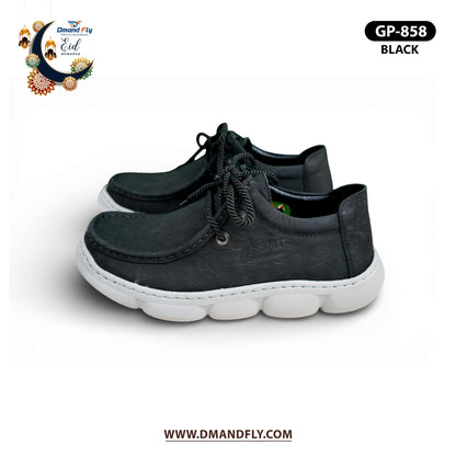 GP-858 Lace-Up Casual Shoe (Black)